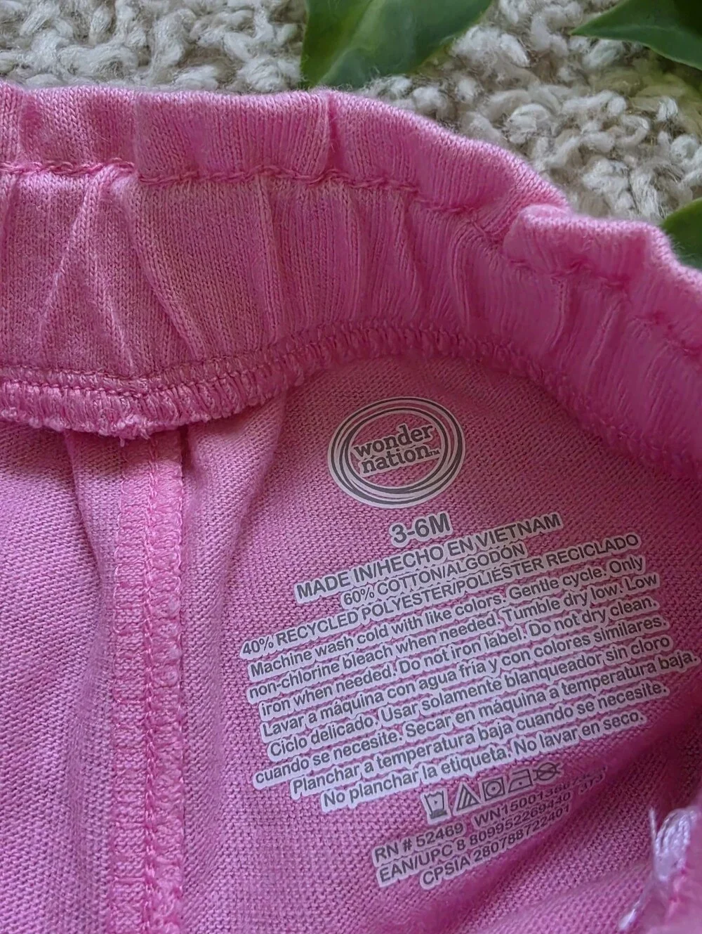 Baby Girl Pink Bloomers (Shorts) (3-6 Months)